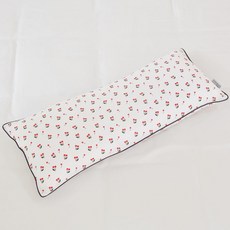 ahtty blanc 嬰幼兒用純棉寬版四季防蟎可調高度枕頭, 清新櫻桃