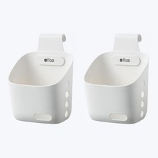 ffcat Haengbok& 掛式多用途收納籃 大型, 白色, 2個