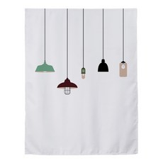 北歐簡約魔鬼氈遮光窗簾, Type 6