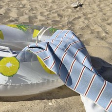 Rugum Preppy條紋海灘巾 特大尺寸 180 x 130 cm, 1個, 混色