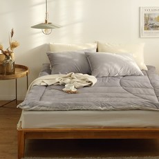 I'm Living 牛奶堅果極細纖維加厚床墊, 暗灰色