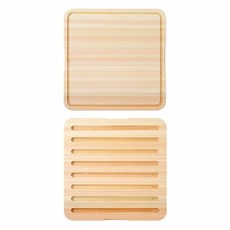 Arnest 日本檜木兩用輕量砧板 天然香氣 矽脂塗裝防水 不傷刀, 原木色, 1個