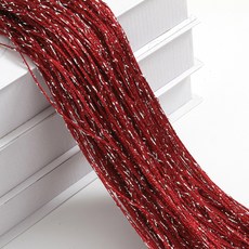 아티홈 반짝 모던 파티 실커튼 관통형, 와인레드