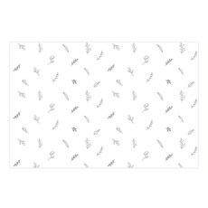 DONNA&DECO 葉子印花包裝紙 38.5*26cm, 灰色的, 1個