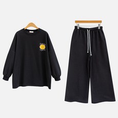 FASHIONFULL 女裝笑臉衛衣+闊腿褲套裝29091