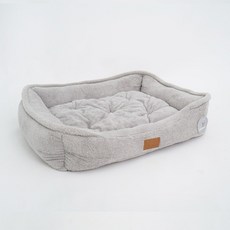 레드퍼피 강아지 보솜보솜 모던쿠션, 그레이, 1개