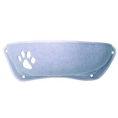 몬스펫 고양이 유리 부착형 발바닥 해먹, 블루, 1개