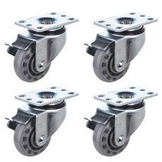 T-REX CASTER 直列高彈煞車式透明輪P503S-6B, 4個