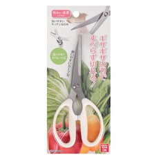 SHIMOMURA 下村 白色握柄廚房剪刀 17cm, 1個, 混合顏色