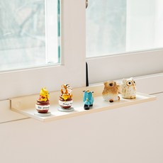 Highline Sunny Sill 掛式鐵製多功能窗框層架 400, 象牙白, 1個