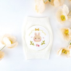 Le Meilleur 幼兒用鬆緊帶刺繡護膝 左右一組, 1套, 兔子