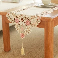 花朵派對桌巾, 單色, 40 x 220 厘米