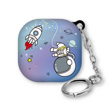 WAVESTUDIO Soul Design Galaxy Buds 2 / Pro / Live 保護殼, 單一商品, 太空 美麗極光(保護殼)