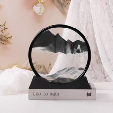 홈마트 예쁜 인테리어소품 3D모래그림 블랙 프레임, 블랙모래