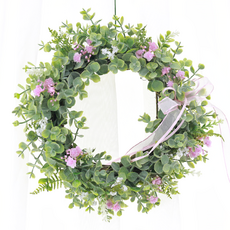 迷你人造裝飾花圈, 粉色的