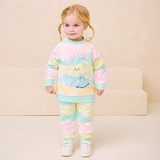 milkmile 兒童衝浪熊紮染上下裝套組