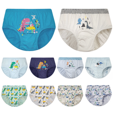 DING DONG DANG KIDS 男童無螢光純棉三角內褲10件組 DKBP9582