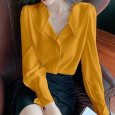 女款 Black101 Gland 荷葉邊翻領襯衫 CH-2317531