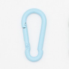 ButtonKing 彩色單鍵式登山扣包包掛環, 淺藍色, 2個