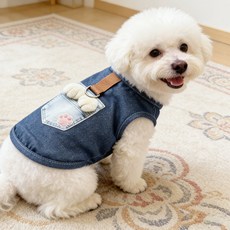 Artipet 寵物丹寧動物牽引背心
