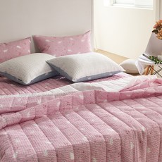 Blancview Herald 泡泡紗夏季鋪蓋, 粉紅色