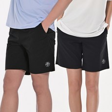 HERRINGBONE apparel 寬鬆版型情侶防磨泳褲 AH325, 黑色