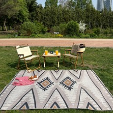 한일카페트 마운틴 감성 캠핑 방수 차박 피크닉 매트 러그, 혼합색상