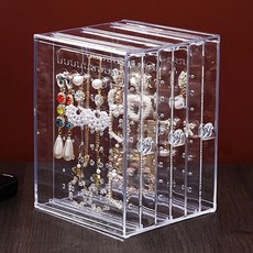 더플로우 한눈에 보기에도 좋고 깔끔한 악세사리 보관함 A타입, 1개, 투명