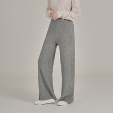 Gembling 女性鬆緊帶舒適寬版針織褲