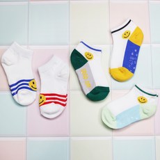 JANGAN Dear Socks 兒童用 Nice Day 網紗踝襪 5雙組