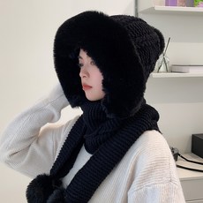 NAYASTYLE 冬季防寒帽 DJBG-112-1, 黑色