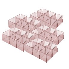 다윗트 다용도 칸막이 속옷 정리함 A타입, 핑크, 30개