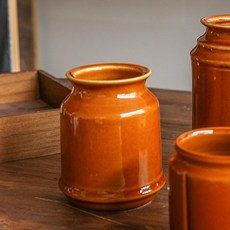 Mond Spot 陶瓷陶罐餐具筒 中 RB20700, 1個, 棕色