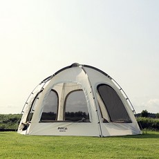 MIRCA Zenith 圓頂庇護帳 上部含TPU 全套帳篷 V2, 暖灰色, 3~4人用
