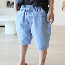 sonyun market 兒童復古夏季牛仔短褲