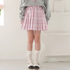 Nanajuni 女童格紋百褶褲裙