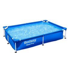 Bestway 四角柱子泳池 BW56040, 藍色, 1個