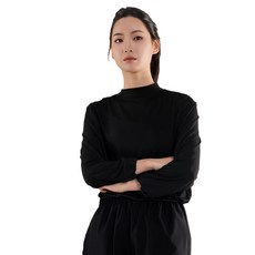 씨티라이프카멜 여성 모크넥 쿨링 긴팔 티셔츠