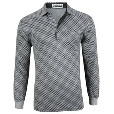 누아앤블랑 뉴이글 남성용 간절기 스판 골프 긴팔 티셔츠 IW 4020