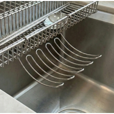 람스홈 스테인레스 싱크대 수세미 거치대 후크형, 실버, 1개