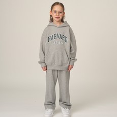HARVARD KIDS 基本款拱形Logo連帽上衣+褲子套裝 HJCRSUE34245