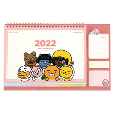 KAKAO FRIENDS 記事桌曆, 粉色的, 1件