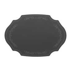 Diar 防水鉑金矽膠餐桌墊 Amabile, 1個, 44 x 30 x 0.15 cm, 炭灰色