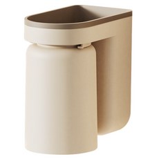 ETUDIER 칫솔걸이 양치컵 일체형, 베이지, 1개