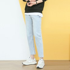 블루포스 남성용 요하인 워싱 스판 청바지