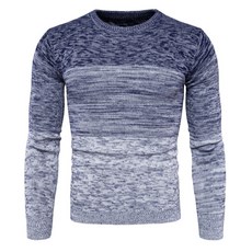 마켓A 남성용 그라디언트 멜란지 라운드 니트티