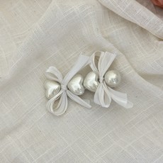 디멜디 여성용 하트 대형 헤어정리핀