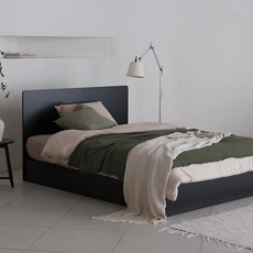 도모디자인 베이직스 헤드형 침대프레임 단품 방문설치, BLACK