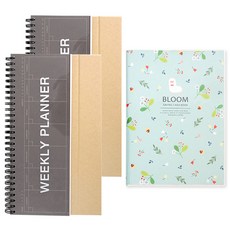 2Youngdesign 動物收納明細本+立式週計劃本 2入, 隨機發貨（現金本），暗色（策劃人）