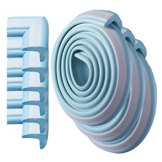 WONDER PAPA 雙色防撞邊條3個 + 防撞護角6個, 2m, 3套, 天空藍